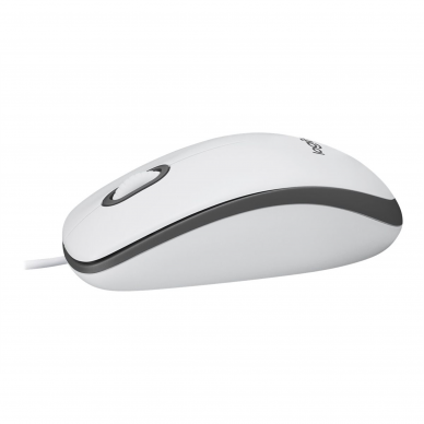 Logitech | Mouse | M100 | Wired | USB-A | White 3