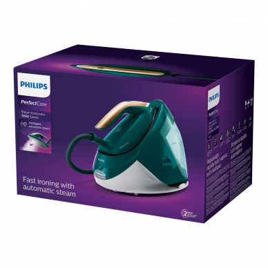 Philips | Ironing System | PSG7140/70 PerfectCare 7000 Series | 2100 W | 1.8 L | 8 bar | Auto power off | Vertical steam function | Calc-clean function 8