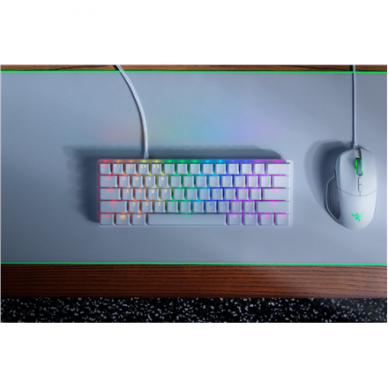 Razer | Huntsman Mini | Gaming keyboard | RGB LED light | US | Mercury White | Wired 1