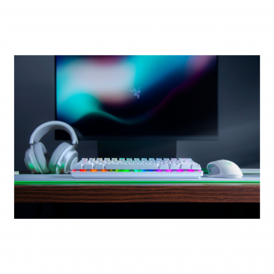 Razer | Huntsman Mini | Gaming keyboard | RGB LED light | US | Mercury White | Wired 4